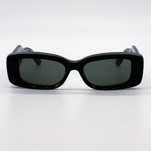 NEW GUCCI GG1528S 001 SQUARE BLACK GREY WOMEN SUNGLASSES GUCCI - Picture 4 of 14